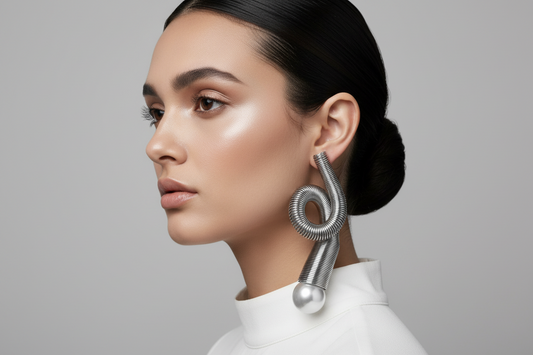 Silver Spring Pearl Pierced Earrings