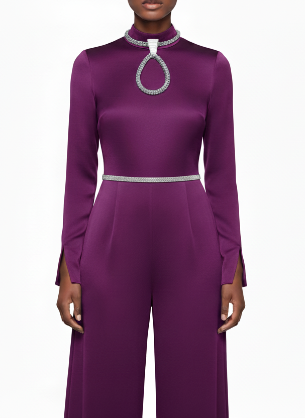 “Symphony” Silver Woven Choker 3D Pendant Necklace Set