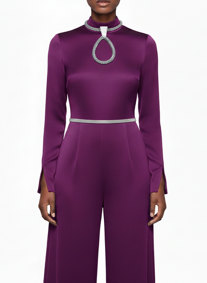 “Symphony” Silver Woven Choker 3D Pendant Necklace Set