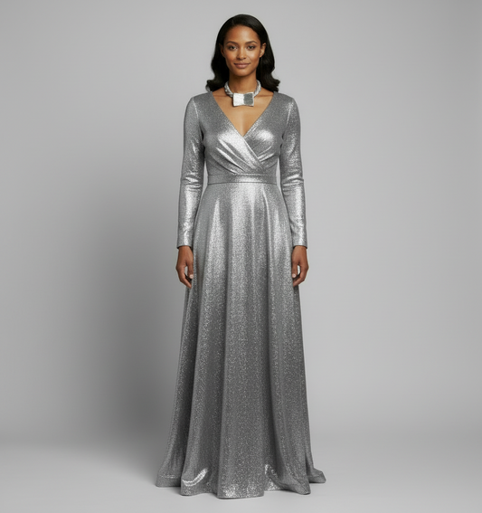 “Wild About Wire” Silver Twisted Mesh Necklace Set with Wire Barrel Pendant