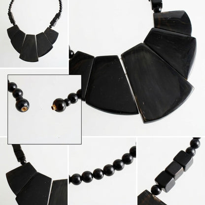 Handcrafted Real Water Buffalo Horn Bib Necklace
