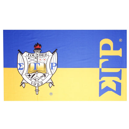 SGRHO Sorority Gold Blue Fashion Shawl Scarf