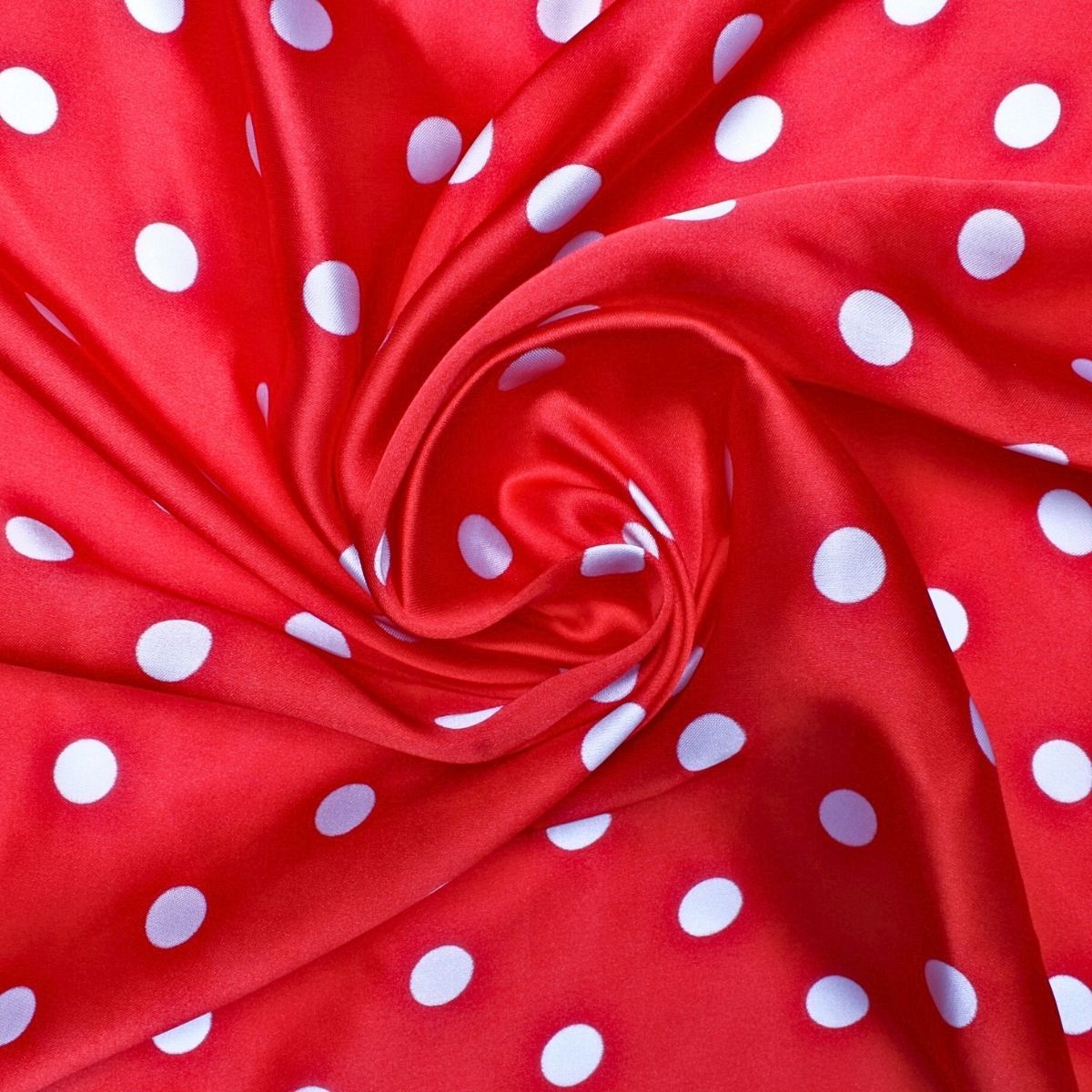 DST Red and White Polka Dot Square Sorority Scarf