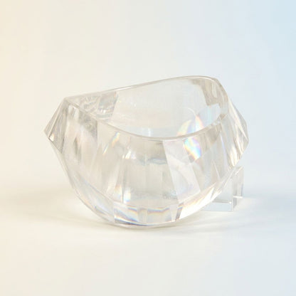 Bangle Retro Clear Prism Chunky Bracelet