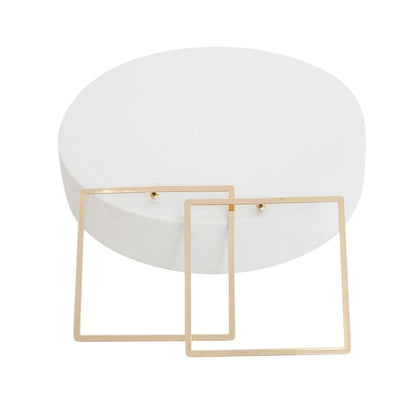 Stud Modern Gold Large Polished Square Earrings