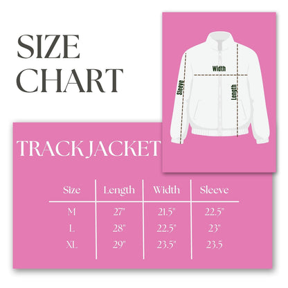 AKA Greek Apparel L Pink Zip Up Track Jacket