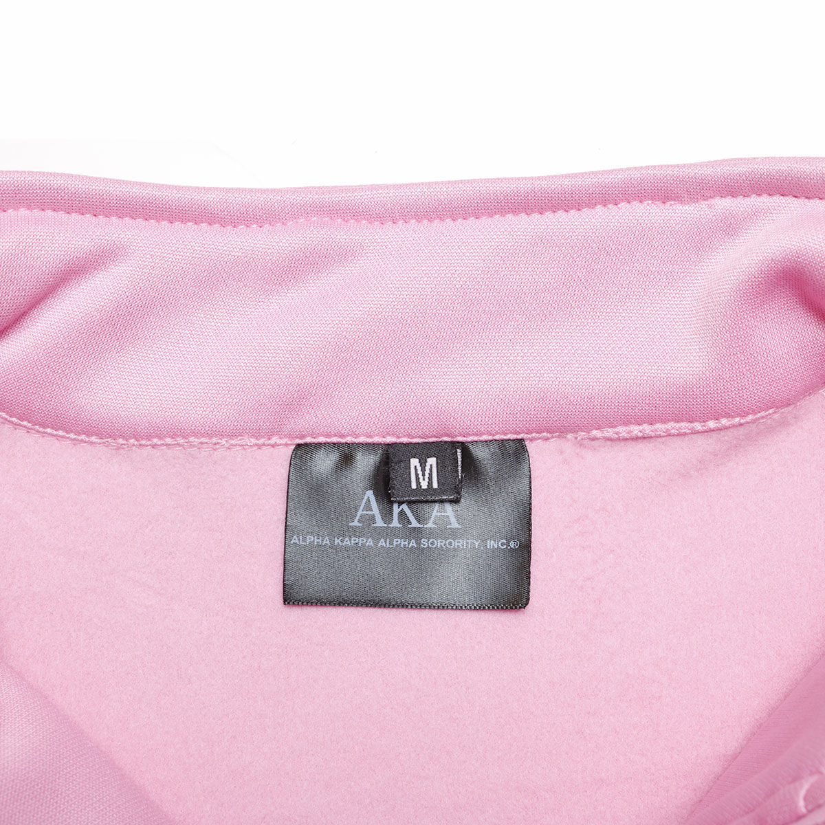 AKA Greek Apparel M Pink Zip Up Track Jacket