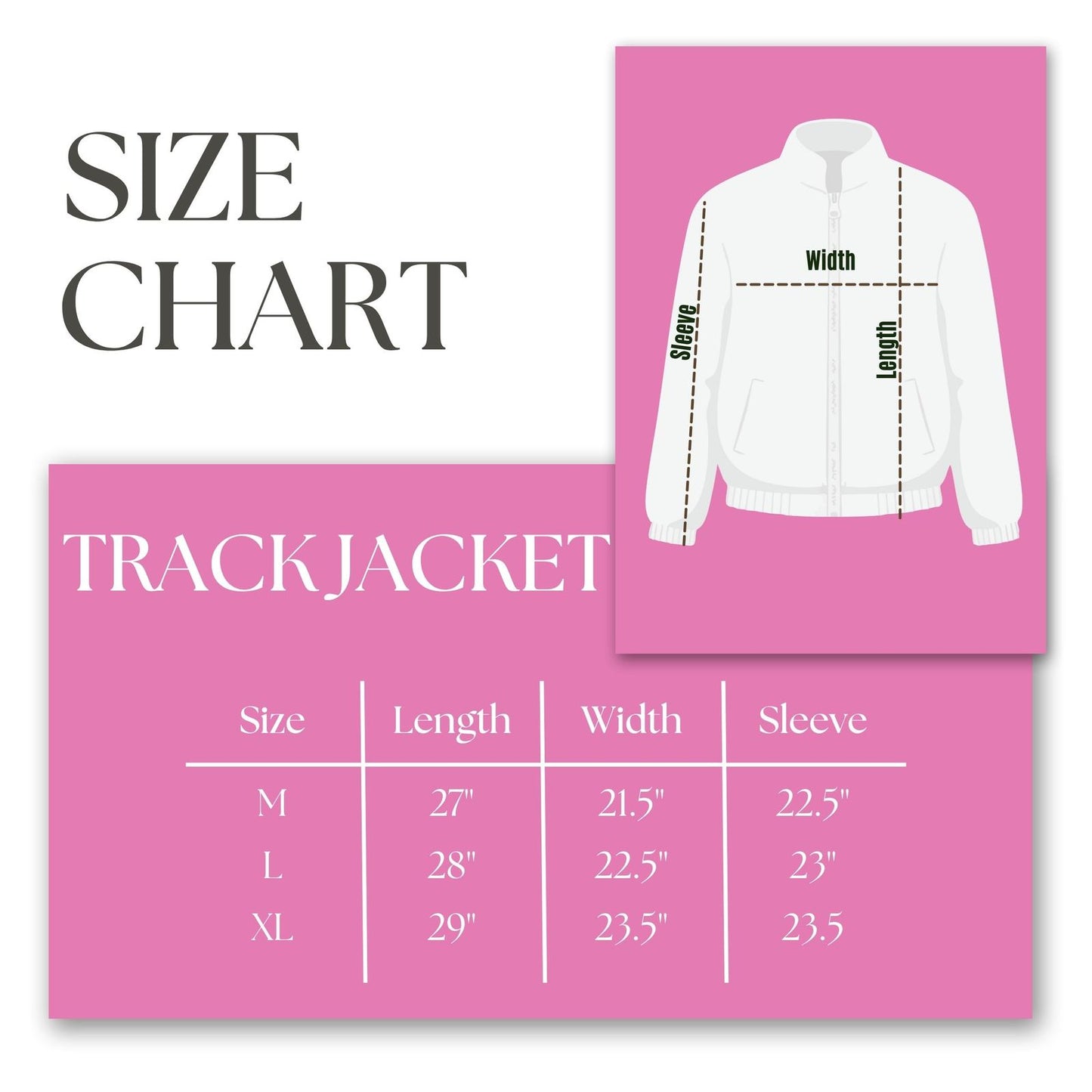 AKA Greek Apparel M Pink Zip Up Track Jacket