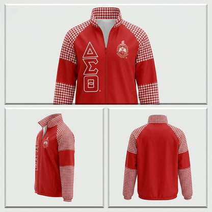 DST Greek Apparel XLarge Red Windbreaker Jacket