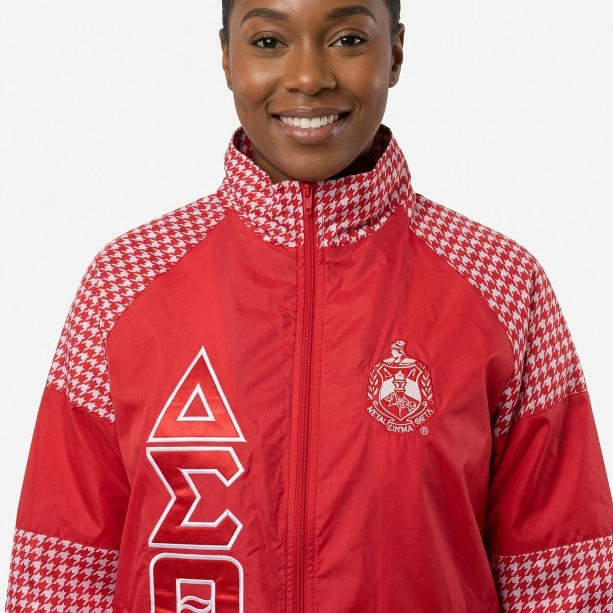 DST Greek Apparel XLarge Red Windbreaker Jacket