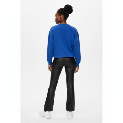 ZPB Greek Gear L Blue Embroidered Crew Sweatshirt