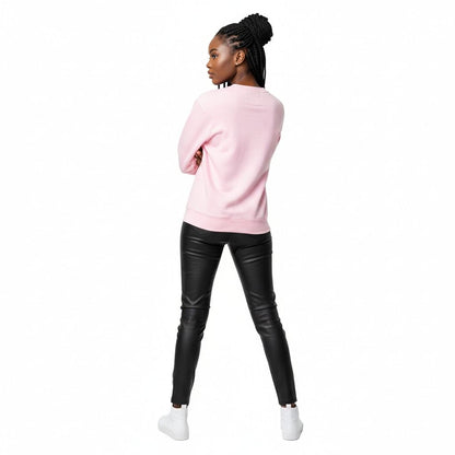 AKA Greek Gear L Pink Embroidered Crew Sweatshirt