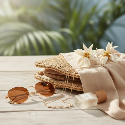 Stud Ivory Tropical Flower Oversized Earrings